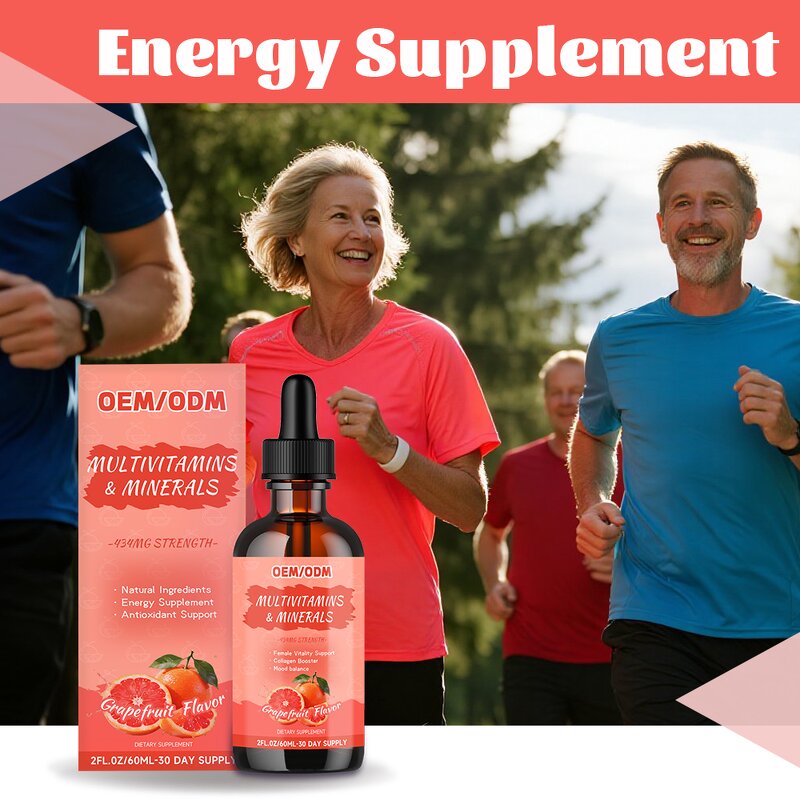 Multivitamin Drops Manufacturer - OEM Private Label 100% Pure Immune Support 60ml