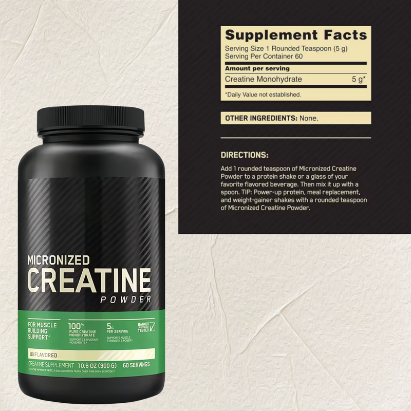 Creatine Monohydrate Powder Manufacturer - Pure Increases Energy & Muscle Strength Gains