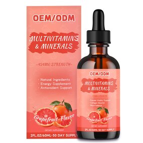 Multivitamin Drops Manufacturer - OEM Private Label 100% Pure Immune Support 60ml