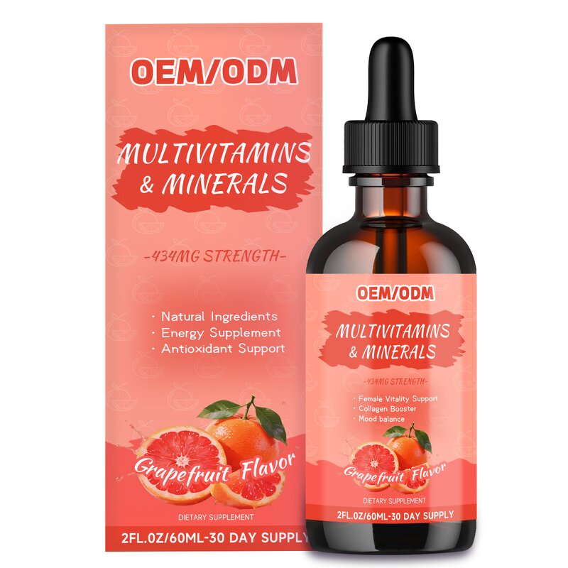 Multivitamin Drops Manufacturer - OEM Private Label 100% Pure Immune Support 60ml