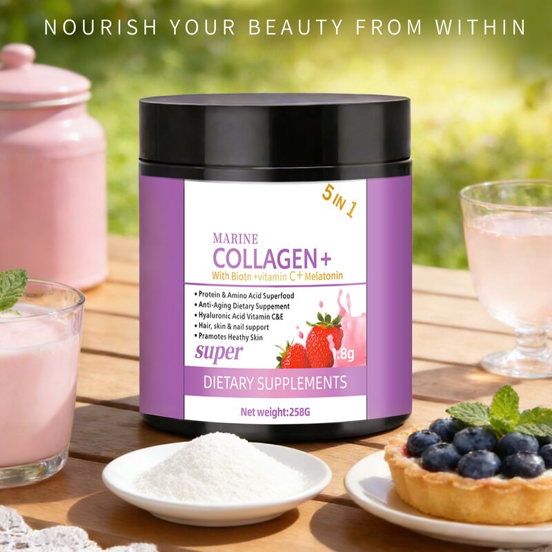 Protein Collagen Powder Manufacturer - OEM SUNI Private Label 5 In1 High Content Immunity