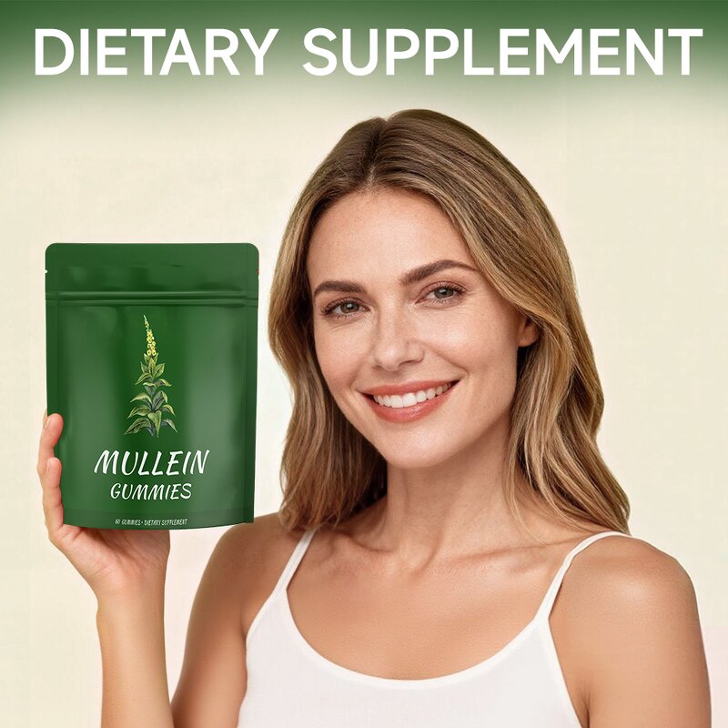 Mullein Chewable Gummies Manufacturer - OEM for Lung Cleanse Detox Respiratory 60 Gummies