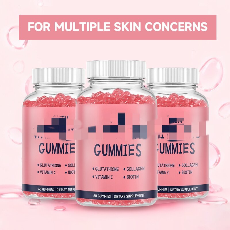Collagen Gummies Manufacturer - OEM Private Label Lightening Skin Strawberry Flavor