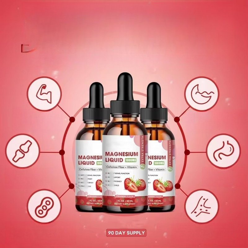 Magnesium Citrate Drops Manufacturer - OEM Private Label Vegan with Fiber & Vitamin B C D
