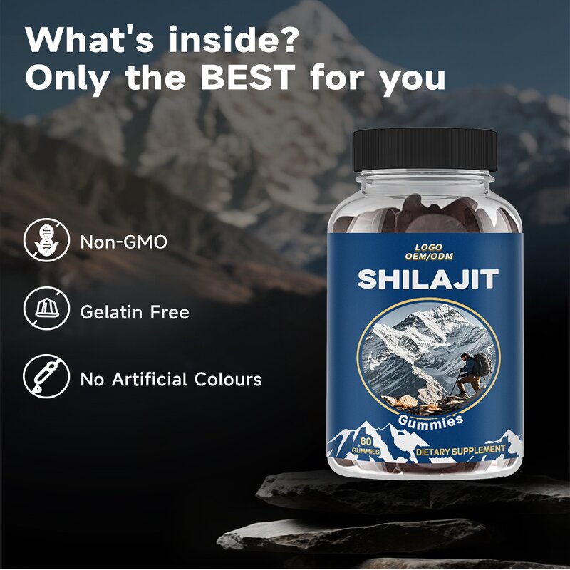 Shilajit Gummies Manufacturer - OEM Private Label Vegan Organic Himalayan for Men & Women