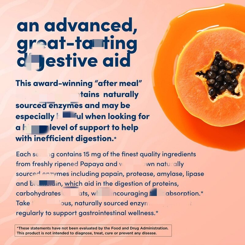 Papaya Tablet Manufacturer - ODM Private Label No Sugar Nutrition Absorb Enhance Immune