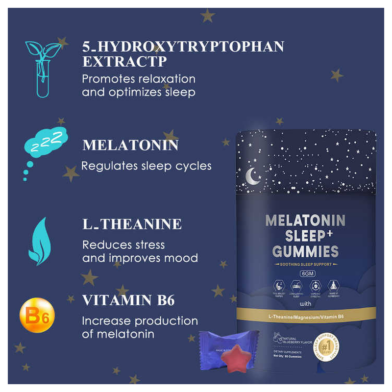 Melatonin Gummies Manufacturer - OEM Private Label Vegan for Fast Deep Sleep