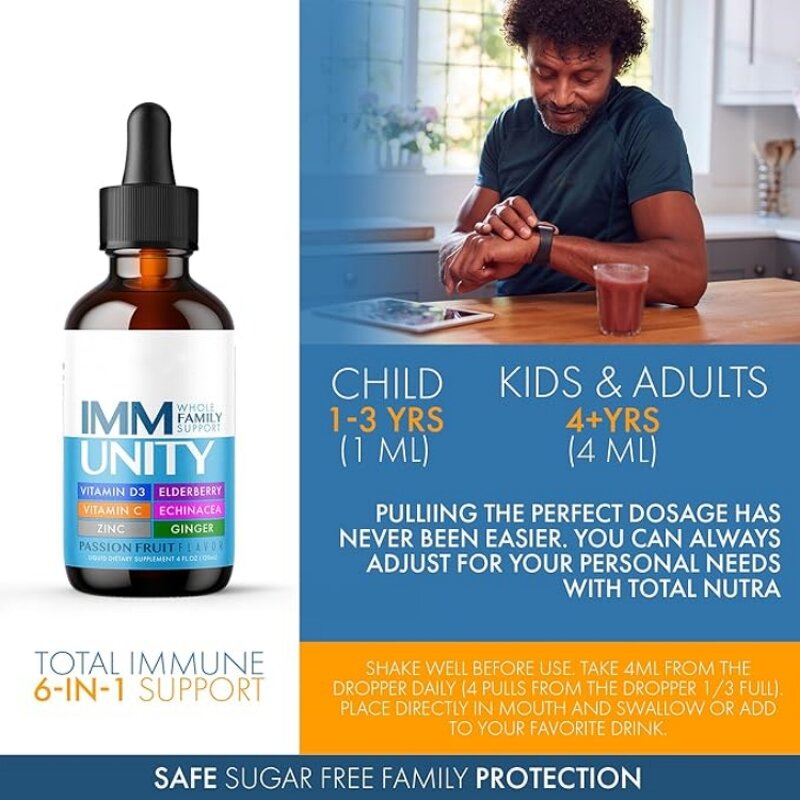 Trace Mineral Drops Manufacturer - OEM Private Label Vegan 6-in-1 Liquid Multivitamin Immunity