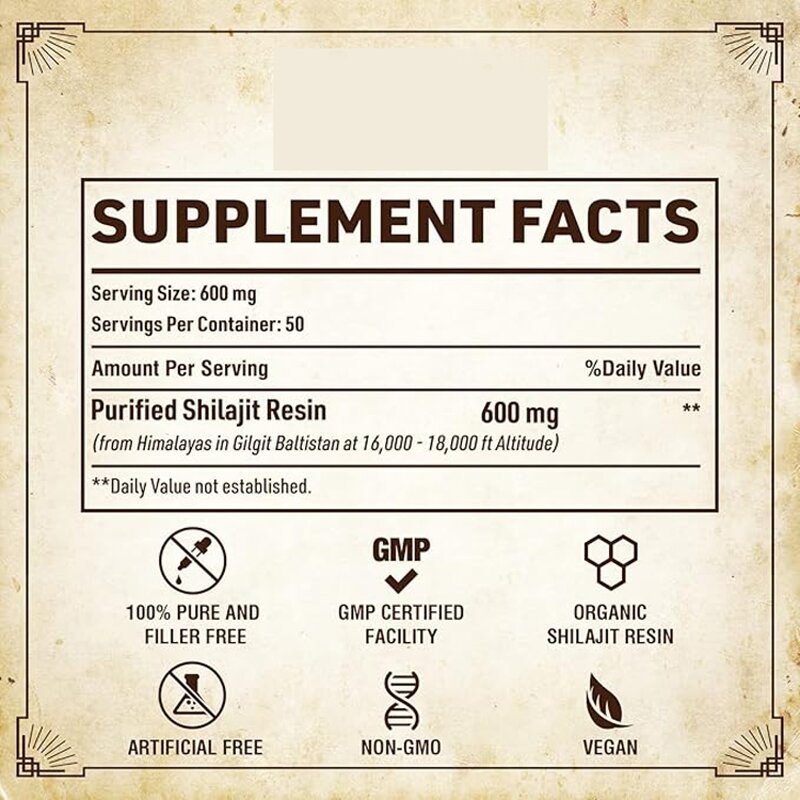 Fulvic Acid Supplement Manufacturer - OEM Private Label Organic Shilajit Resin for Energy