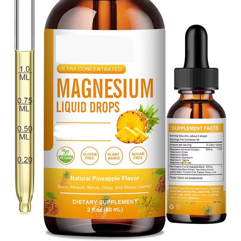 Magnesium Liquid Drops Manufacturer - ODM OEM Calm High Potency Glycinate