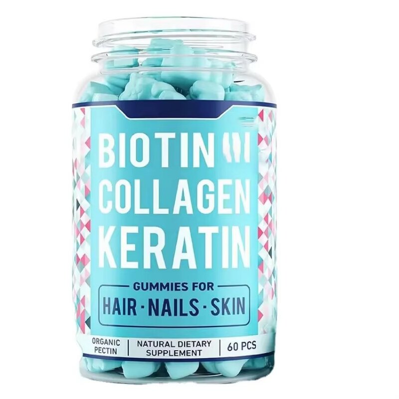 Hair Skin Nails Gummies Manufacturer - OEM Private Label Biotin Collagen Keratin Vegan