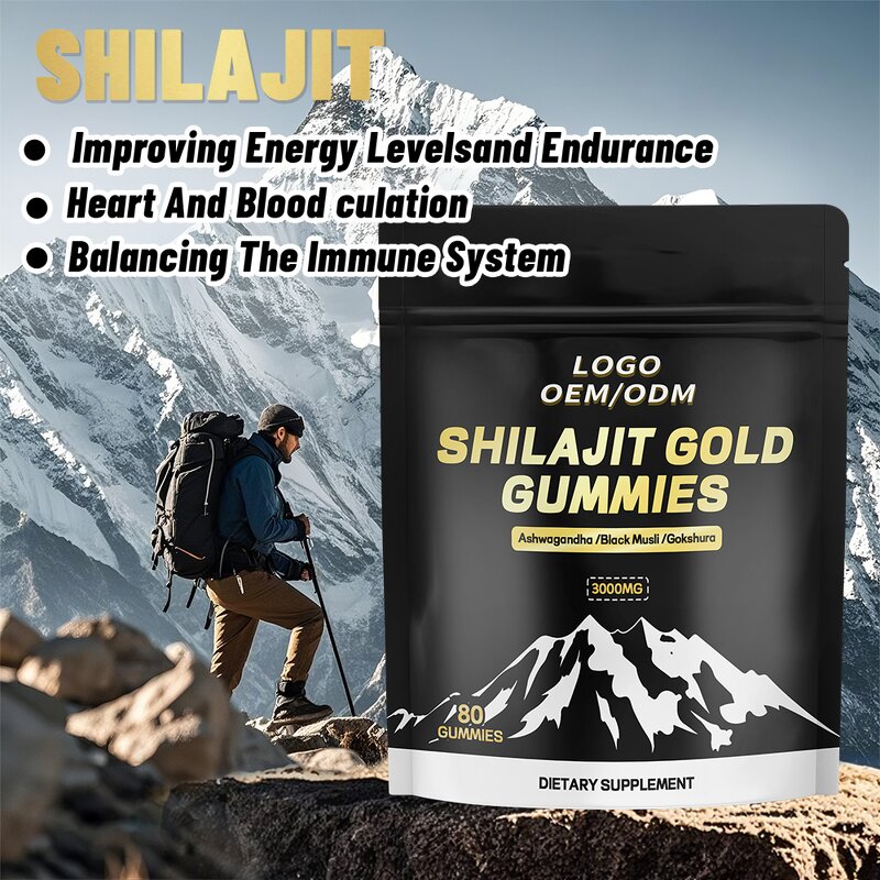 Shilajit Gummies Manufacturer - OEM Private Label Himalayan for Adults Not Pregnant