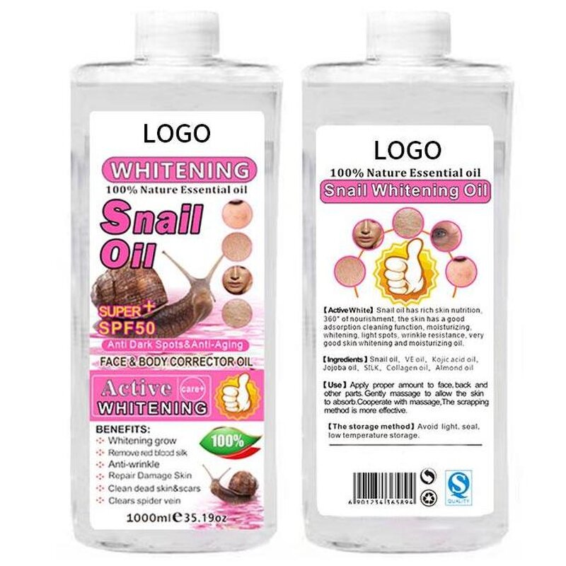 Half-Cast Body Oil - Manufacturer OEM 1000ml Skin Whitening Anti-Wrinkle