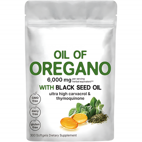 Oregano Oil Soft Capsules Manufacturer - OEM Herbal with Black Seed Oil & Dietary Fiber