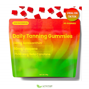 Tanning Gummies Manufacturer - OEM Hot Selling with Astaxanthin & Beta-Carotene