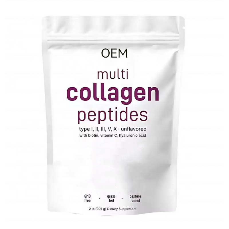 Hydrolyzed Collagen Powder Manufacturer - OEM Multi Collagen Peptides Complex Grass-Fed