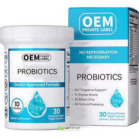 Probiotics Capsules Manufacturer - OEM 50 Billion CFU Organic Supplement for Gut Health