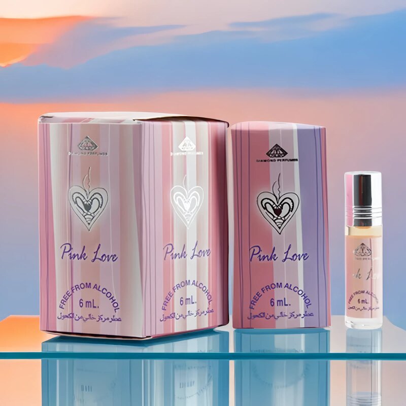 Perfume Oil Manufacturer - 6ml TOP Sale Women Arabic Roll-on PINK LOVE Floral Sweet Travel Size