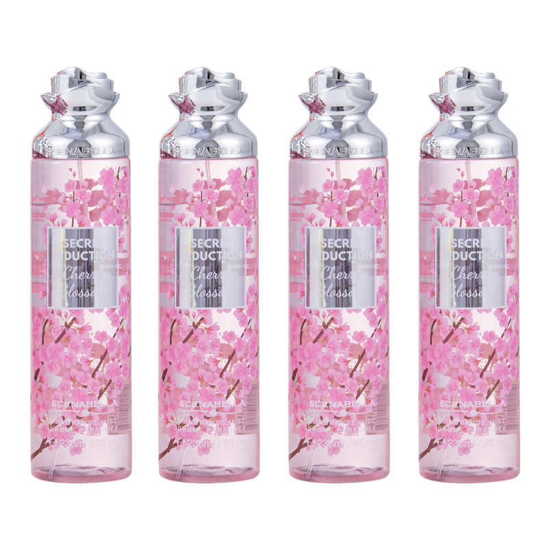 Body Mist Manufacturer - Scenabella Branded 236ML Fresh & Natural Cherry Blossom Fragrance Spray