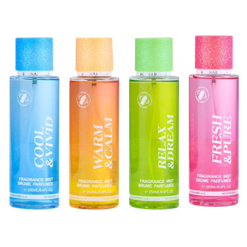 Body Mist Manufacturer - Latest 250ml Scenabella Women's Spray with Sparkling Glitter Lids