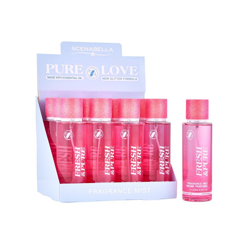 Body Mist Manufacturer - Latest 250ml Scenabella Women's Spray with Sparkling Glitter Lids