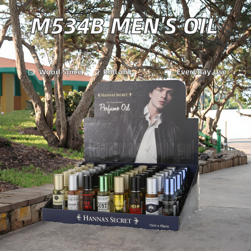 Perfume Oil Manufacturer - 15ML Hot Sale Woody Fragrance Roll-on for Men 8 Types Travel Size