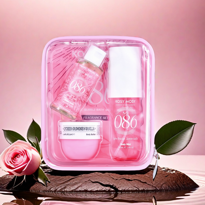 Gift Set Manufacturer - 100ml Body Mist & 60ml Bubble Bath & 50g Body Butter for Woman
