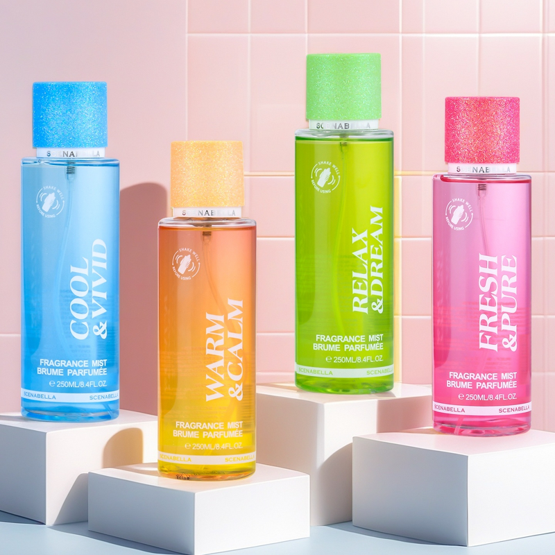 Body Mist Manufacturer - Latest 250ml Scenabella Women's Spray with Sparkling Glitter Lids