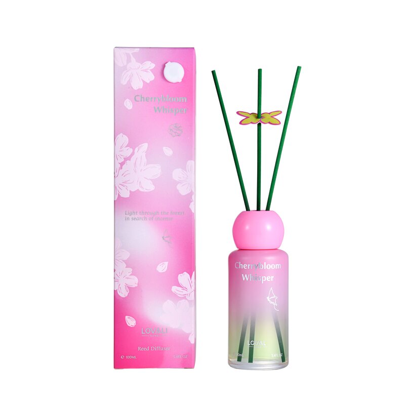 Reed Diffuser Manufacturer - 100ml Cherrybloom Fragrance Macaron Color for Woman