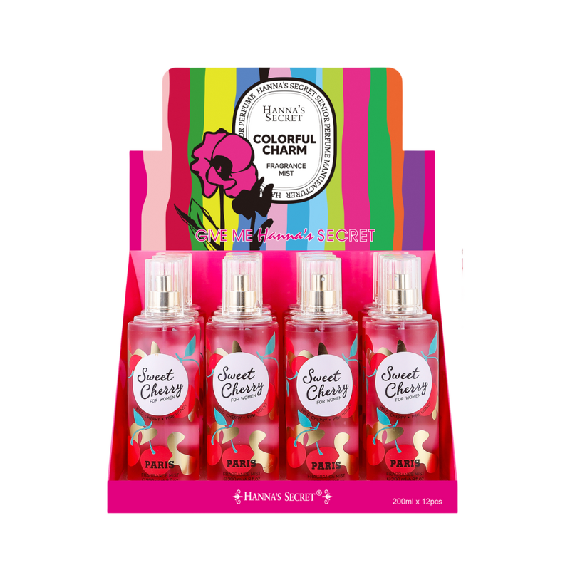 Body Splash Manufacturer - Hanna's Secret 200ml Summer-Friendly with Juicy Cherry Fragrance for Women