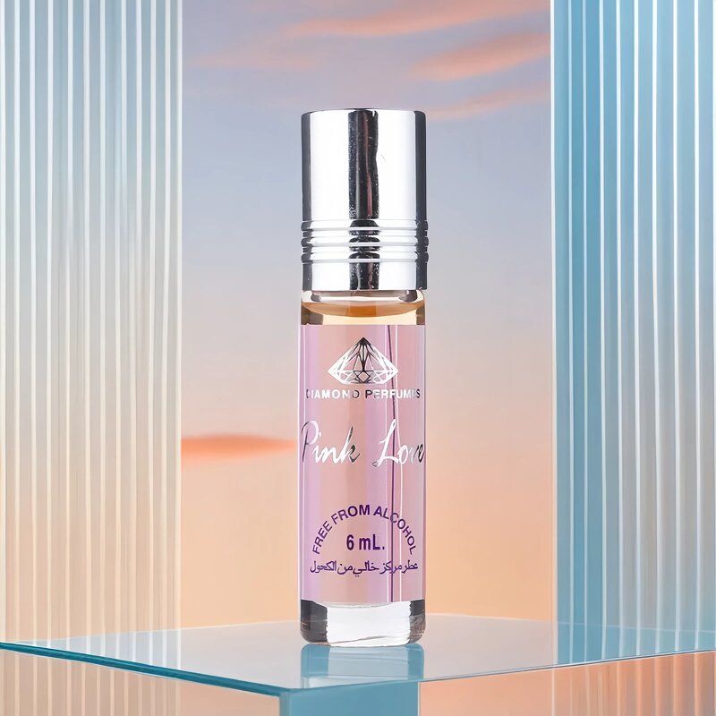 Perfume Oil Manufacturer - 6ml TOP Sale Women Arabic Roll-on PINK LOVE Floral Sweet Travel Size
