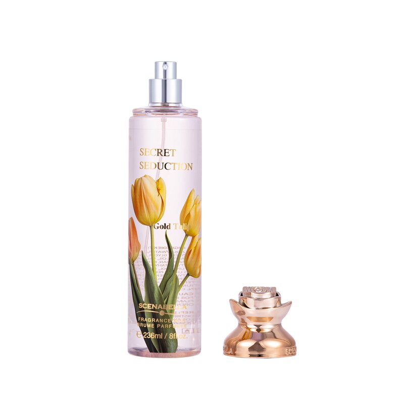 Body Mist Manufacturer - SC1127 Scenabella Brand 236ML Unique Lid Tulip Floral Seduction Scent for Woman