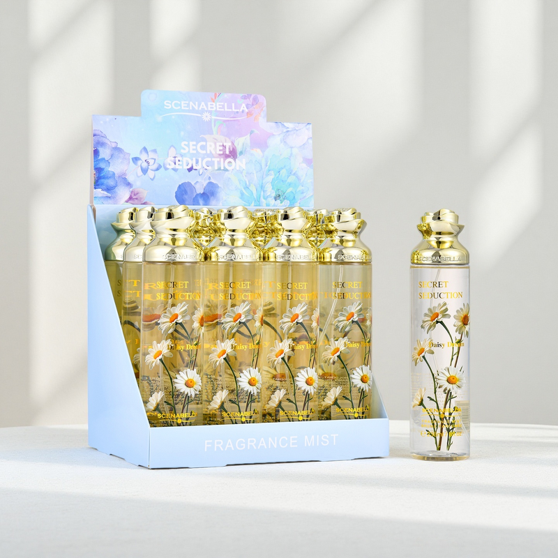 Fragrance Mist Manufacturer - Scenabella Lady's 236ML Long-Lasting Floral Daisy Aroma with Chic Lid