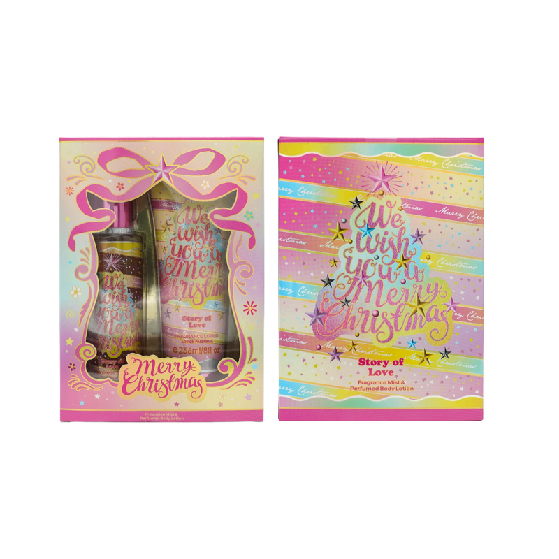 Gift Set Manufacturer - BT019 2 in 1 236ml Body Milk 250ml Body Spray Charming Fragrance Smells