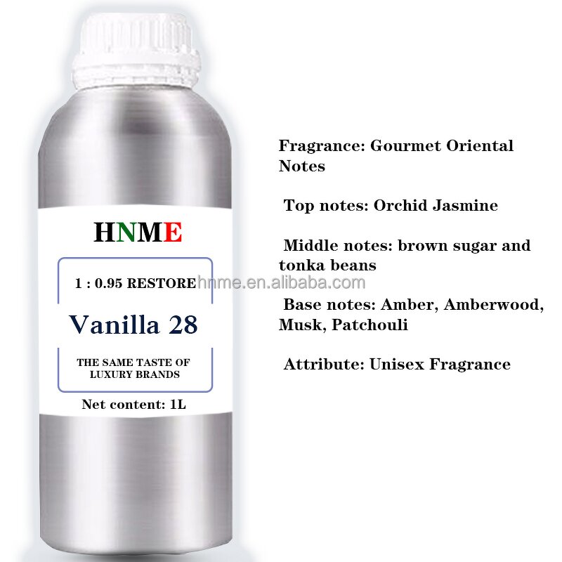 Perfume Oil Set - 1000ml HNME Vanilla 28 Floral Unisex Long-Lasting Pure Oil Spray