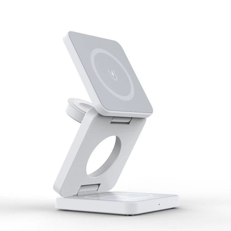 Wireless Charger - AilesTecca 3 in 1 Magnetic ABS Cargador Inalambrico