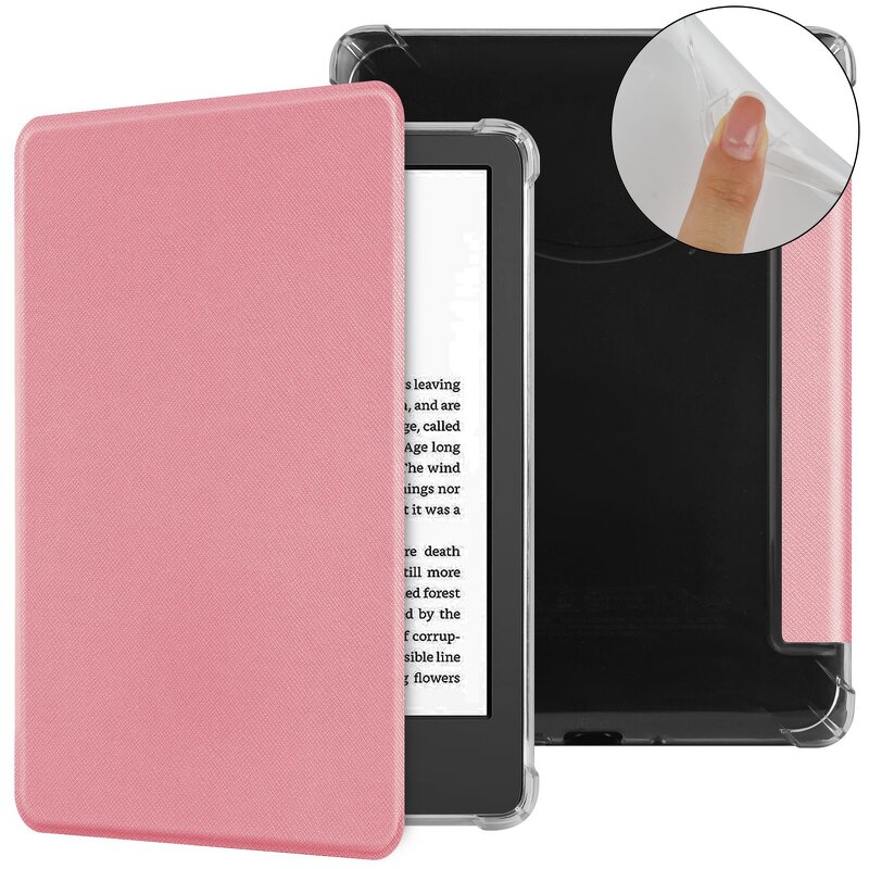 E-Reader Case - AilesTecca Transparent Flap for Kindle Paperwhite 12th 7 Inch