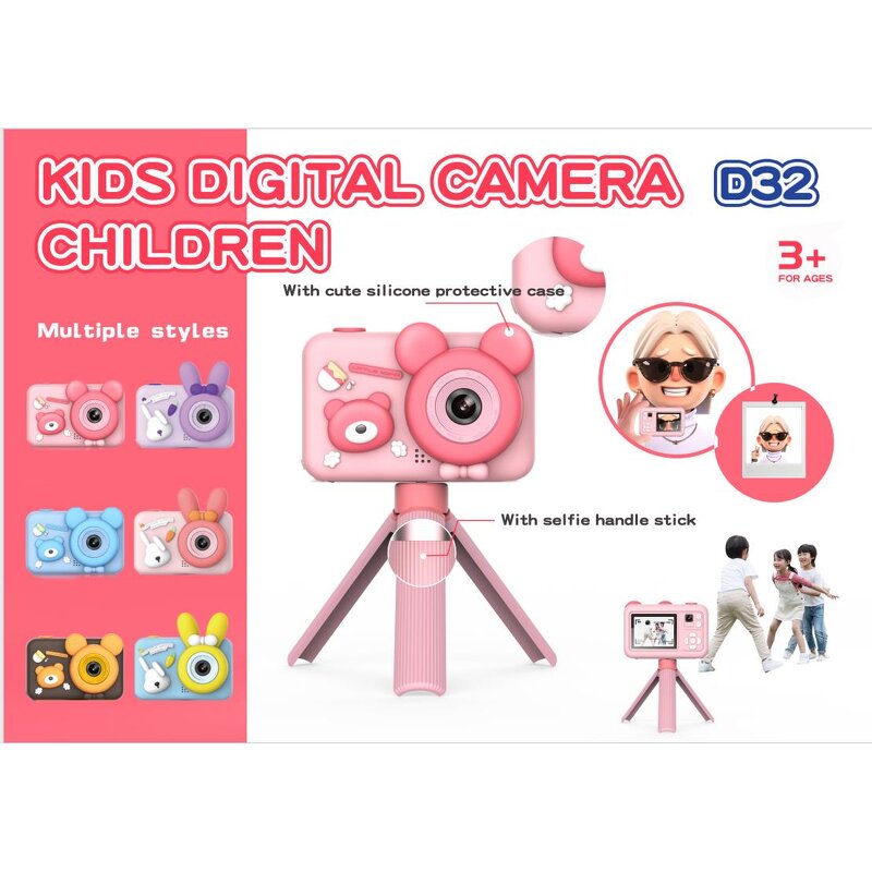 Kids Camera - AilesTecca 2.0inch 26mp 1080p IPS Cartoon Digital Video Toy