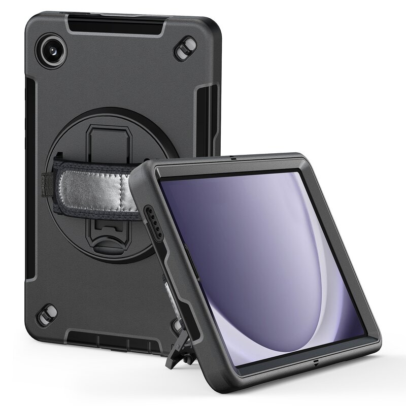 Tablet Case - AilesTecca 360 Rotational for Samsung Tab A9 8.7 Inch Shockproof