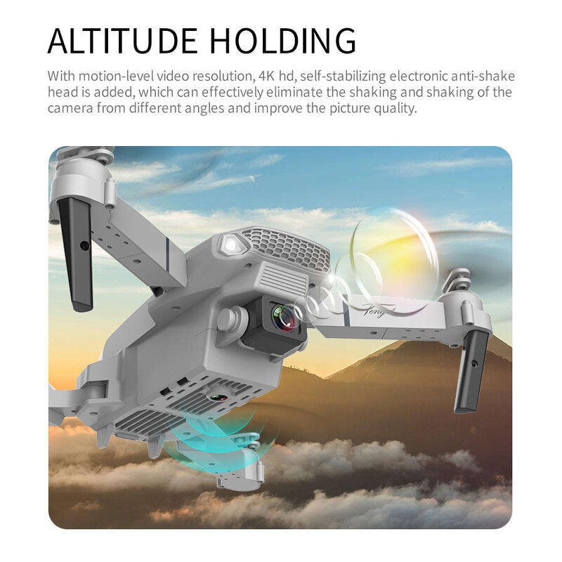Drone Manufacturer - AilesTecca E88 4K 1080P Dual Camera Wifi RC Foldable Gift