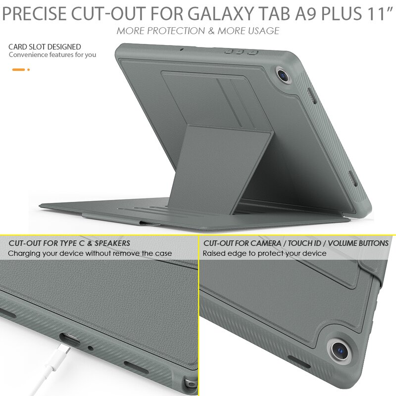 E-Reader Case - AilesTecca PU Leather for iPad 10th Gen 10.9" Auto Sleep Wake