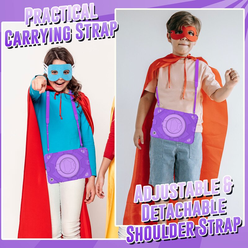 Tablet Case - AilesTecca Rotatable for iPad 9.7 Air 2 Strap Handle Grip