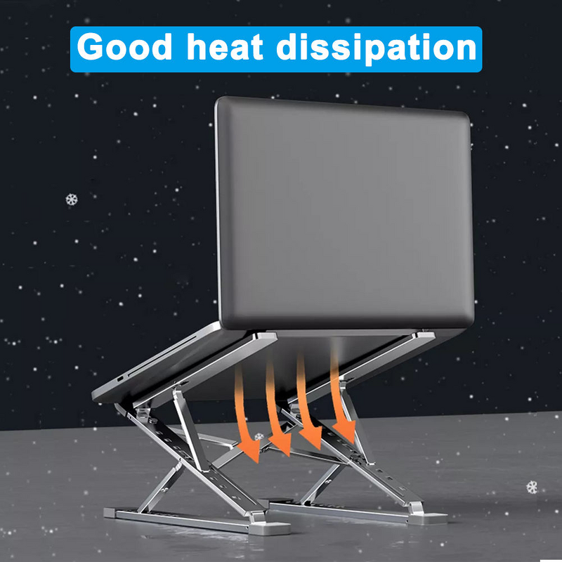 Laptop Stand - AilesTecca Metal Ergonomic Fold Portable for Notebook Tablet