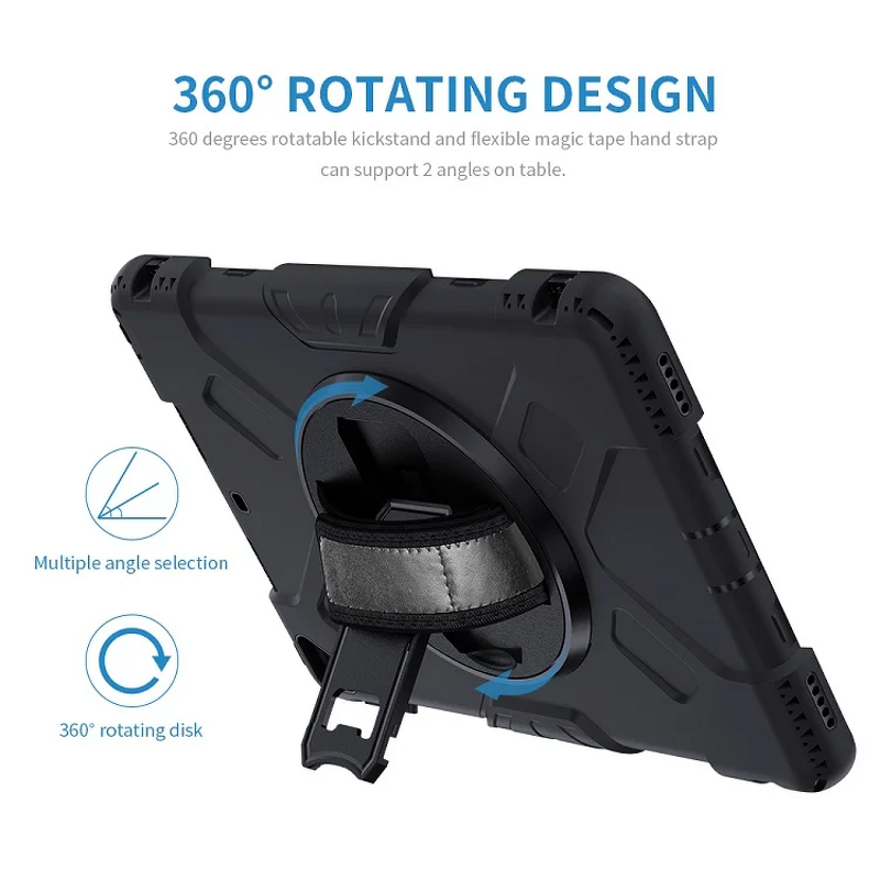 Tablet Case - AilesTecca Heavy Duty for Samsung Tab A8 S9 A9 A7 S6 Lite Strap