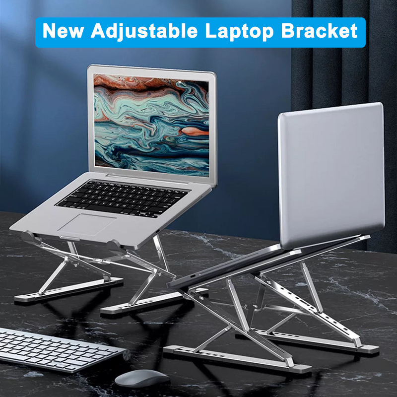 Laptop Stand - AilesTecca Metal Ergonomic Fold Portable for Notebook Tablet