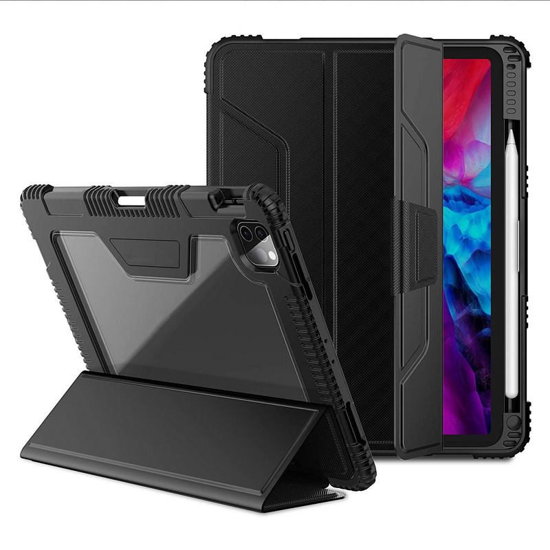 Tablet Case - AilesTecca Kickstand for iPad Air 4/5 10.9" Transparent Bumper