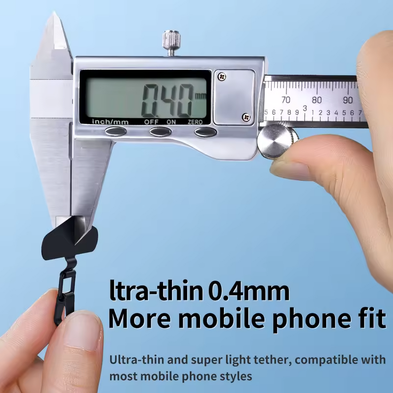 Phone Lanyard - AilesTecca Thin Anti-slip Stainless Steel Tether Tab Patch