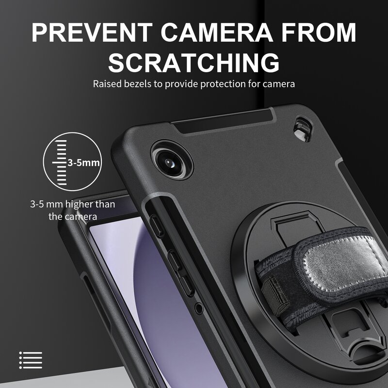 Tablet Case - AilesTecca 360 Rotational for Samsung Tab A7 Lite 8.7 Inch