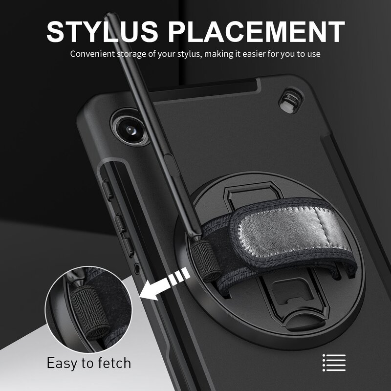 Tablet Case - AilesTecca 360 Rotational for Samsung Tab A7 Lite 8.7 Inch