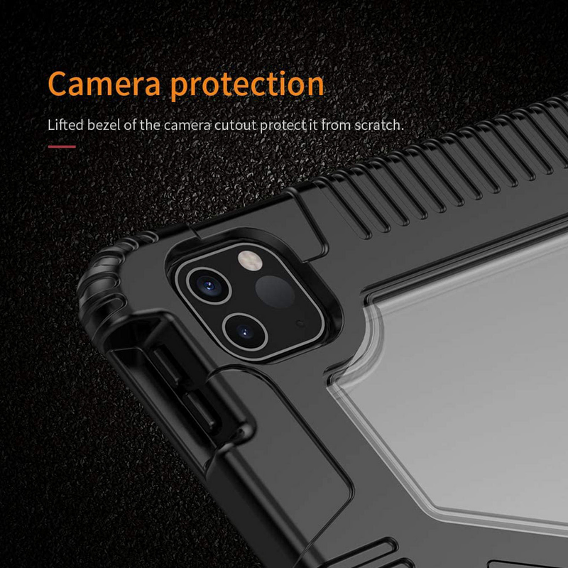 Tablet Case - AilesTecca Kickstand for iPad Air 4/5 10.9" Transparent Bumper